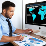A split-screen image contrasting two approaches to business support. On the left, a frustrated business owner is surrounded by scattered, unorganized papers and simple, isolated problems, while a generic consultant offers a single, simplistic piece of advice with a limited view. On the right, the same business owner looks confident and engaged, working collaboratively with a strategic, well-dressed professional. They are looking at a comprehensive digital dashboard showing interconnected business processes, strategic roadmaps, and detailed analytical data, symbolizing a holistic, proactive, and deeply analytical approach to business transformation. The setting is a modern, professional office environment, subtly reflecting a contemporary European business aesthetic.