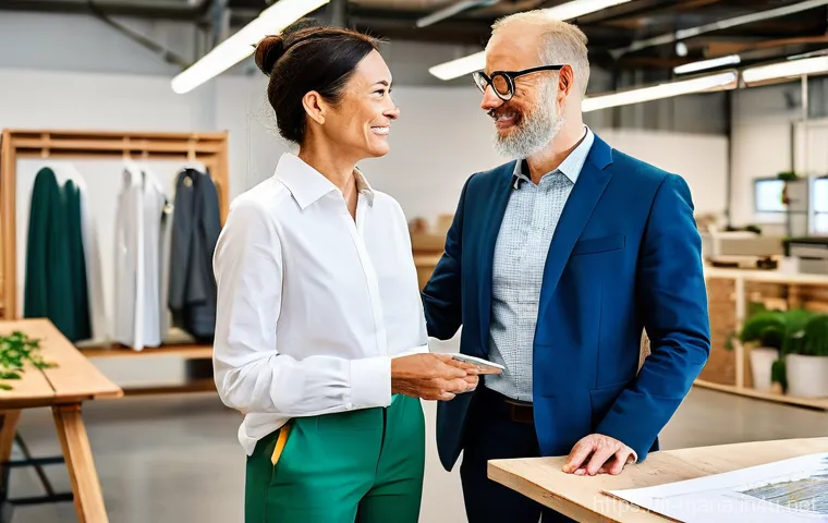 경영지도사의 성공적인 고객 상담법 - **Prompt: Strategic Guidance in Digital Transformation and AI Adoption**
    "A diverse team of thre...