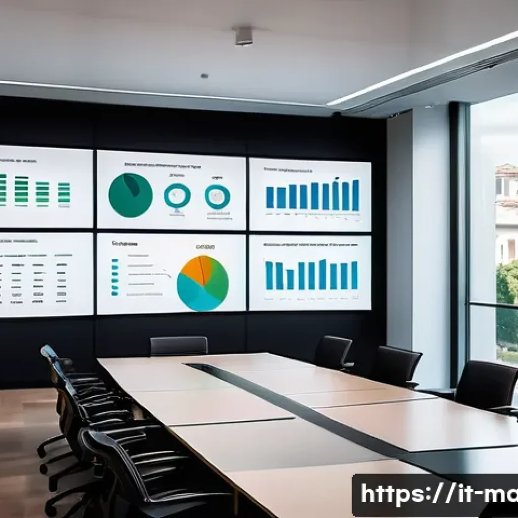 경영지도사와 리더십 개발 프로그램 - A modern corporate meeting room in Milan, filled with a diverse team of professionals actively engag...