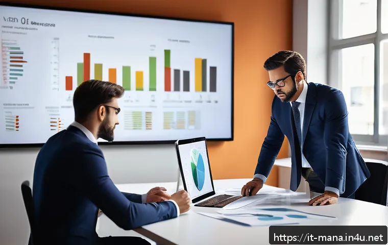 경영지도사 자격증으로 할 수 있는 일 - A modern Italian business consultant in a sleek office environment, analyzing detailed charts and di...